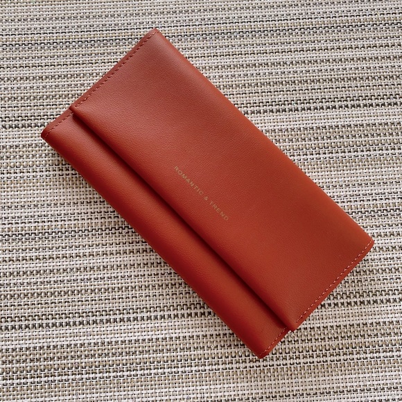 Burnt Orange Vegan Wallet - Picture 11 of 13